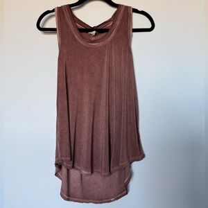 White Crow Mauve Tank Top
